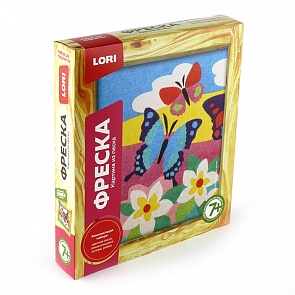 Фреска Картина из песка - Трио бабочек (Lori, Кп-044-no)